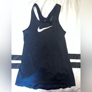 Black Nike fitted racer back top